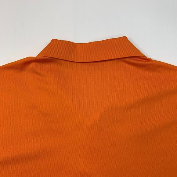 Nike Golf Polo Shirt Mens XL Extra Large Carrot Orange Dri Fit UV Tech - Picture 10 of 12